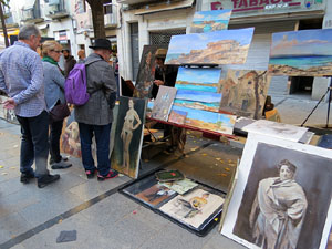 Fires 2016. 48a. Fira del Dibuix, la Pintura i la Fotografia a la Rambla de la Llibertat i la pla&ccedil;a del Vi