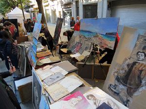 Fires 2016. 48a. Fira del Dibuix, la Pintura i la Fotografia a la Rambla de la Llibertat i la pla&ccedil;a del Vi
