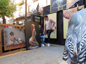 Fires 2016. 48a. Fira del Dibuix, la Pintura i la Fotografia a la Rambla de la Llibertat i la pla&ccedil;a del Vi