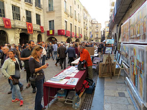 Fires 2016. 48a. Fira del Dibuix, la Pintura i la Fotografia a la Rambla de la Llibertat i la pla&ccedil;a del Vi