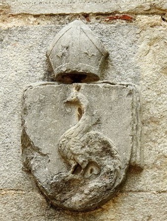 Escut del bisbe Bernat de Pau, 1450