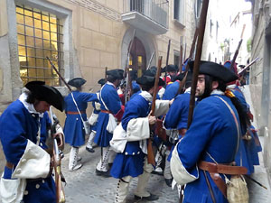 Girona resisteix! Jornades de recreaci&oacute; hist&ograve;rica de la Guerra de Successi&oacute;. Combat al carrer de Bellmirall