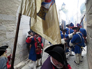 Girona resisteix! Jornades de recreaci&oacute; hist&ograve;rica de la Guerra de Successi&oacute;. Combat al carrer de Bellmirall