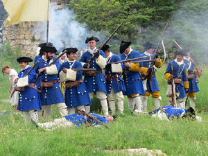 Girona resisteix! Jornades de recreaci&oacute; hist&ograve;rica de la Guerra de Successi&oacute;. Castell de Montju&iuml;c. La capitulaci&oacute;