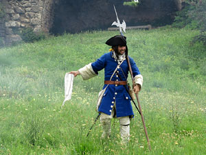 Girona resisteix! Jornades de recreaci&oacute; hist&ograve;rica de la Guerra de Successi&oacute;. Castell de Montju&iuml;c. La capitulaci&oacute;
