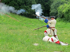 Girona resisteix! Jornades de recreaci&oacute; hist&ograve;rica de la Guerra de Successi&oacute;. Castell de Montju&iuml;c. La capitulaci&oacute;