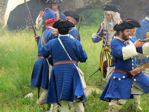 Girona resisteix! Jornades de recreaci&oacute; hist&ograve;rica de la Guerra de Successi&oacute;. Castell de Montju&iuml;c. La capitulaci&oacute;