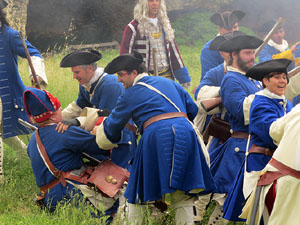 Girona resisteix! Jornades de recreaci&oacute; hist&ograve;rica de la Guerra de Successi&oacute;. Castell de Montju&iuml;c. La capitulaci&oacute;
