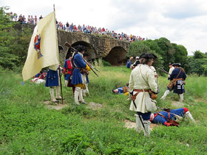 Girona resisteix! Jornades de recreaci&oacute; hist&ograve;rica de la Guerra de Successi&oacute;. Castell de Montju&iuml;c. La capitulaci&oacute;