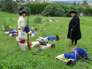 Girona resisteix! Jornades de recreaci&oacute; hist&ograve;rica de la Guerra de Successi&oacute;. Castell de Montju&iuml;c. La capitulaci&oacute;
