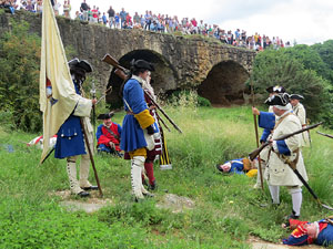 Girona resisteix! Jornades de recreaci&oacute; hist&ograve;rica de la Guerra de Successi&oacute;. Castell de Montju&iuml;c. La capitulaci&oacute;
