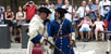 Combat a la pla&ccedil;a de Sant Dom&egrave;nec