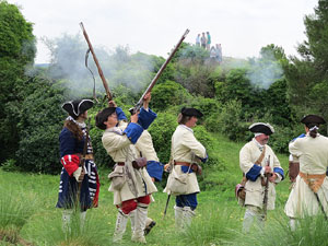 Girona resisteix! Jornades de recreaci&oacute; hist&ograve;rica de la Guerra de Successi&oacute;. Castell de Montju&iuml;c. Cloenda de la recreaci&oacute; hist&ograve;rica