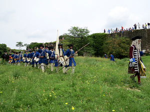 Girona resisteix! Jornades de recreaci&oacute; hist&ograve;rica de la Guerra de Successi&oacute;. Castell de Montju&iuml;c. Cloenda de la recreaci&oacute; hist&ograve;rica