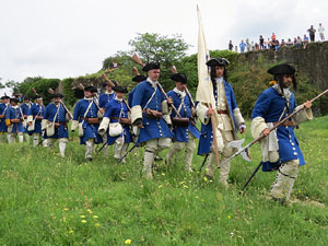 Girona resisteix! Jornades de recreaci&oacute; hist&ograve;rica de la Guerra de Successi&oacute;. Castell de Montju&iuml;c. Cloenda de la recreaci&oacute; hist&ograve;rica