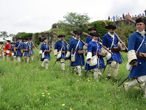 Girona resisteix! Jornades de recreaci&oacute; hist&ograve;rica de la Guerra de Successi&oacute;. Castell de Montju&iuml;c. Cloenda de la recreaci&oacute; hist&ograve;rica