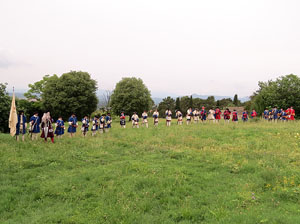 Girona resisteix! Jornades de recreaci&oacute; hist&ograve;rica de la Guerra de Successi&oacute;. Castell de Montju&iuml;c. Presentaci&oacute; de les unitats