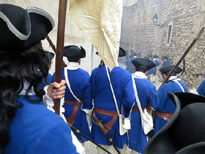 Girona resisteix! Jornades de recreaci&oacute; hist&ograve;rica de la Guerra de Successi&oacute;. Combat al carrer de Pere de Rocaberti