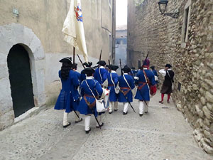 Girona resisteix! Jornades de recreaci&oacute; hist&ograve;rica de la Guerra de Successi&oacute;. Combat al carrer de Pere de Rocaberti
