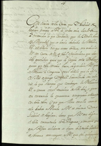 El lloctinent Francisco Fern&aacute;ndez de C&oacute;rdoba-Cardona, duc de Sessa i de Baena i marqu&egrave;s de T&aacute;bara, als jurats de la ciutat de Girona. Els insta perqu&egrave; executin la reparaci&oacute; de la mitja lluna del Mercadal tal com s'havien comprom&egrave;s i l'havia deixat el mestre de camp, Francesc Granollacs. 20 d'abril 1670