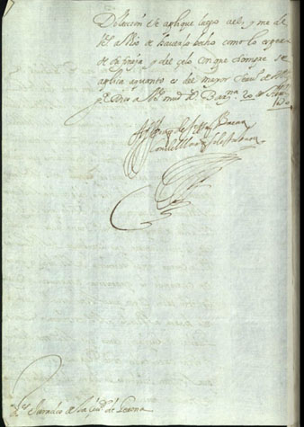 El lloctinent Francisco Fern&aacute;ndez de C&oacute;rdoba-Cardona, duc de Sessa i de Baena i marqu&egrave;s de T&aacute;bara, als jurats de la ciutat de Girona. Els insta perqu&egrave; executin la reparaci&oacute; de la mitja lluna del Mercadal tal com s'havien comprom&egrave;s i l'havia deixat el mestre de camp, Francesc Granollacs. 20 d'abril 1670