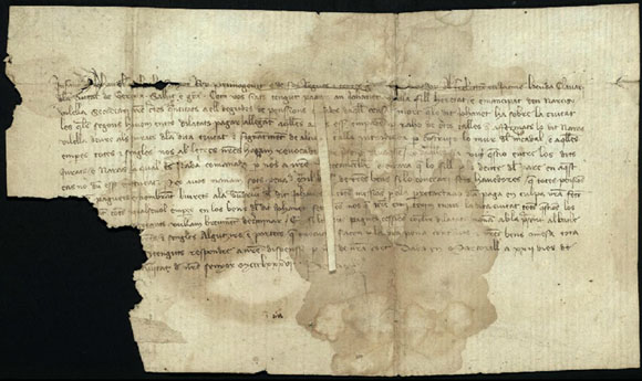 L'infant Joan, primog&egrave;nit del rei Pere III i governador general, a Jaume Beuda, clavari de Girona. Li mana que pagui a Joanet, fill de Narc&iacute;s Vilella, secretari de l'infant, les pensions que li deuen d'un censal mort. El clavari va ajornar el pagament perqu&egrave; al&middot;legava que l'esmentat Narc&iacute;s Vilella devia als jurats unes talles, entre les quals la introdu&iuml;da amb motiu de la construcci&oacute; del mur del Mercadal. 22 de juliol 1386