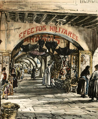 Voltes de la Rambla de la Llibertat. 1936