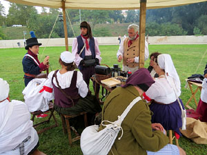 IX Festa Reviu els Setges Napole&ograve;nics de Girona. Campament d'&egrave;poca napole&ograve;nica al parc de les Ribes del Ter