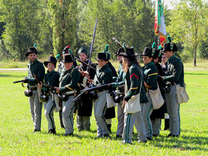 IX Festa Reviu els Setges Napole&ograve;nics de Girona. Campament d'&egrave;poca  napole&ograve;nica al parc de les Ribes del Ter