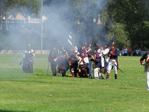 IX Festa Reviu els Setges Napole&ograve;nics de Girona. Recreaci&oacute; d'una batalla al parc de les Ribes del Ter