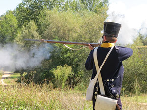IX Festa Reviu els Setges Napole&ograve;nics de Girona. Recreaci&oacute; d'una batalla al parc de les Ribes del Ter