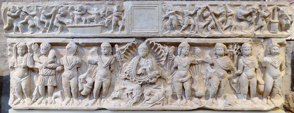 Sarc&ograve;fag de les Estacions, principi segle IV dC