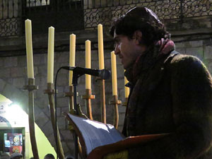 Nadal 2016. Encesa de les llums de Hanukk&agrave; a la pla&ccedil;a del Vi