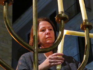 Nadal 2016. Encesa de les llums de Hanukk&agrave; a la pla&ccedil;a del Vi