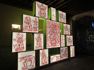 Nadal 2016. XVI Biennal del Pessebre Catal&agrave;. Exposici&oacute; de diorames a l'entrada de l'Ajuntament