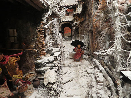 Nadal 2016. XVI Biennal del Pessebre Catal&agrave;. Diorames a l'entrada de l'Ajuntament