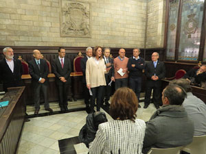 Nadal 2016. Inauguraci&oacute; de la XVI Biennal del Pessebre Catal&agrave; al Sal&oacute; de Plens de l'Ajuntament de Girona
