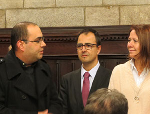 Nadal 2016. Inauguraci&oacute; de la XVI Biennal del Pessebre Catal&agrave; al Sal&oacute; de Plens de l'Ajuntament de Girona