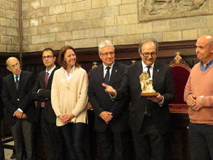 Nadal 2016. Inauguraci&oacute; de la XVI Biennal del Pessebre Catal&agrave; al Sal&oacute; de Plens de l'Ajuntament de Girona
