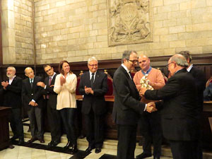 Nadal 2016. Inauguraci&oacute; de la XVI Biennal del Pessebre Catal&agrave; al Sal&oacute; de Plens de l'Ajuntament de Girona