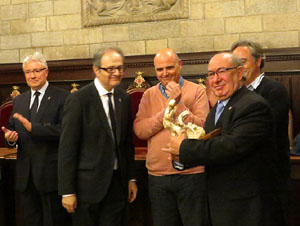 Nadal 2016. Inauguraci&oacute; de la XVI Biennal del Pessebre Catal&agrave; al Sal&oacute; de Plens de l'Ajuntament de Girona