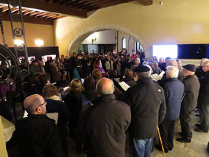 Nadal 2016. Inauguraci&oacute; de la XVI Biennal del Pessebre Catal&agrave; al Sal&oacute; de Plens de l'Ajuntament de Girona