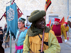 La Cavalcada de Reis 2017. La precavalcada des de la Merc&egrave; pels carrers de Girona