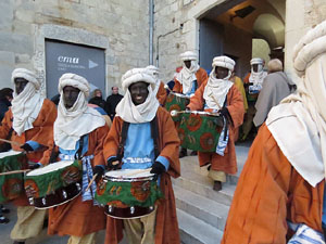 La Cavalcada de Reis 2017. La precavalcada des de la Merc&egrave; pels carrers de Girona