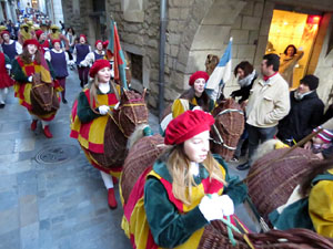 La Cavalcada de Reis 2017. La precavalcada des de la Merc&egrave; pels carrers de Girona