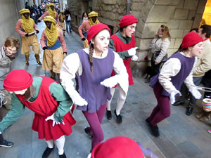 La Cavalcada de Reis 2017. La precavalcada des de la Merc&egrave; pels carrers de Girona