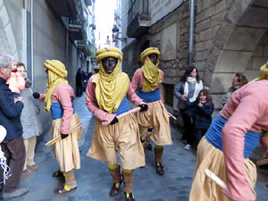 La Cavalcada de Reis 2017. La precavalcada des de la Merc&egrave; pels carrers de Girona