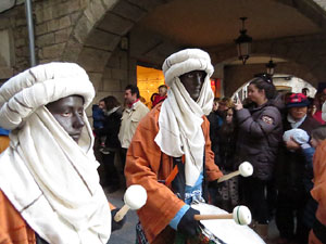 La Cavalcada de Reis 2017. La precavalcada des de la Merc&egrave; pels carrers de Girona