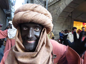 La Cavalcada de Reis 2017. La precavalcada des de la Merc&egrave; pels carrers de Girona