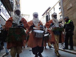La Cavalcada de Reis 2017. La precavalcada des de la Merc&egrave; pels carrers de Girona